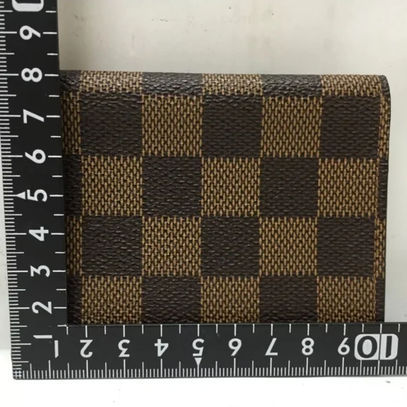 Auth Pre-loved Louis Vuitton Damier Ebene Enveloppe Cartes De Visite Card Case - Picture 2 of 11